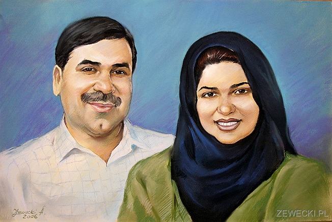portret pary arabskiej